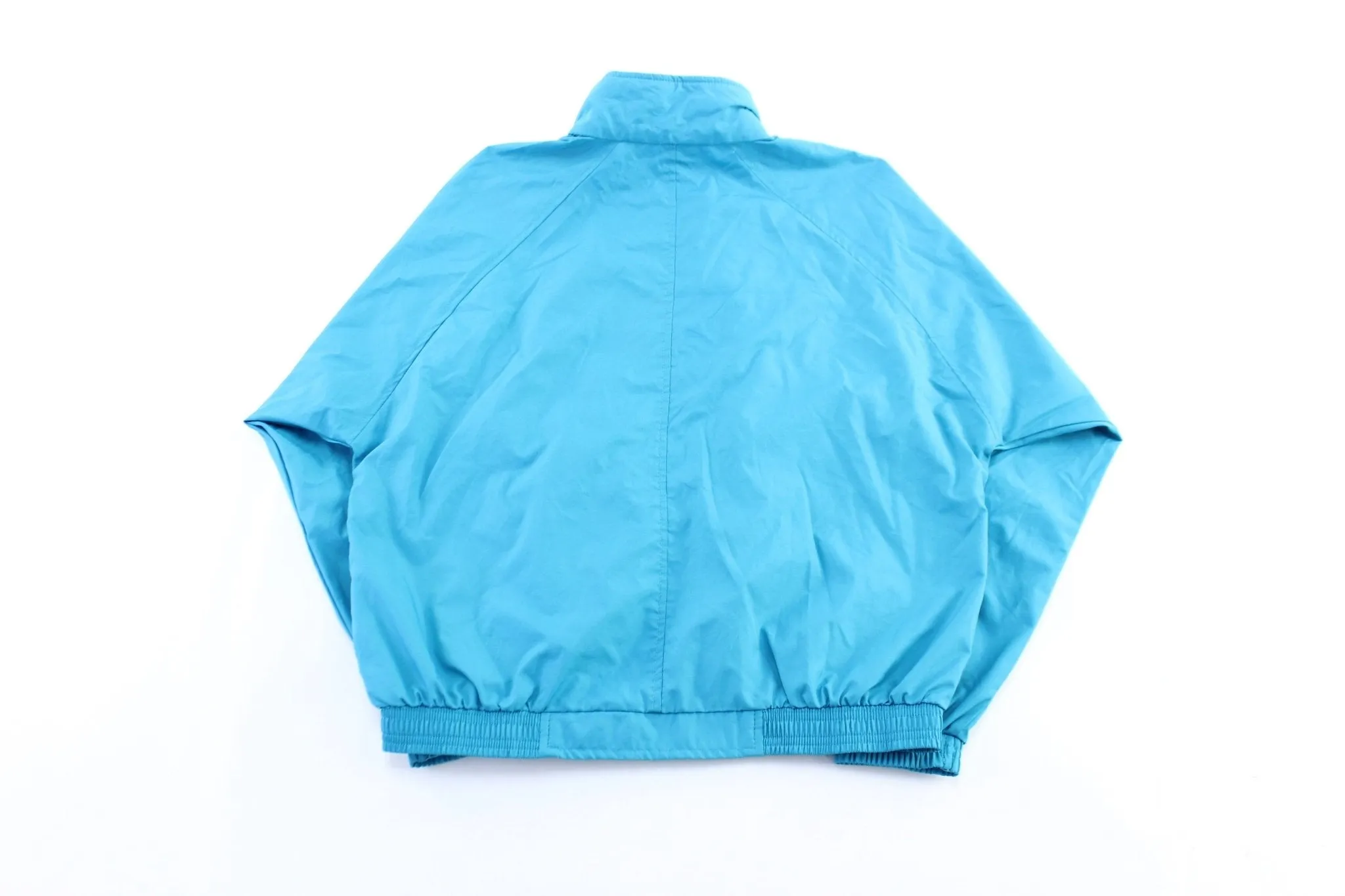 Vintage Reebok Embroidered Logo Aqua Zip Up Jacket