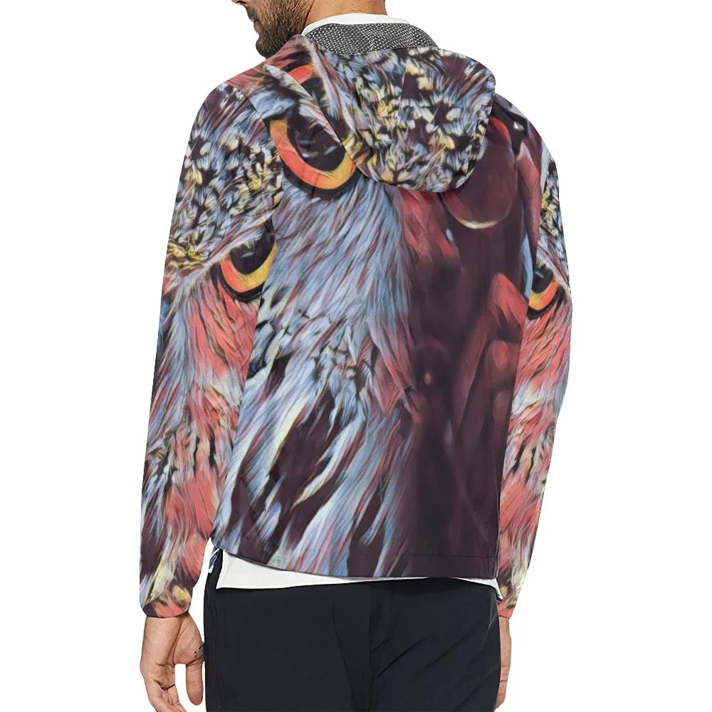 WISE OWL Unisex All Over Print Windbreaker