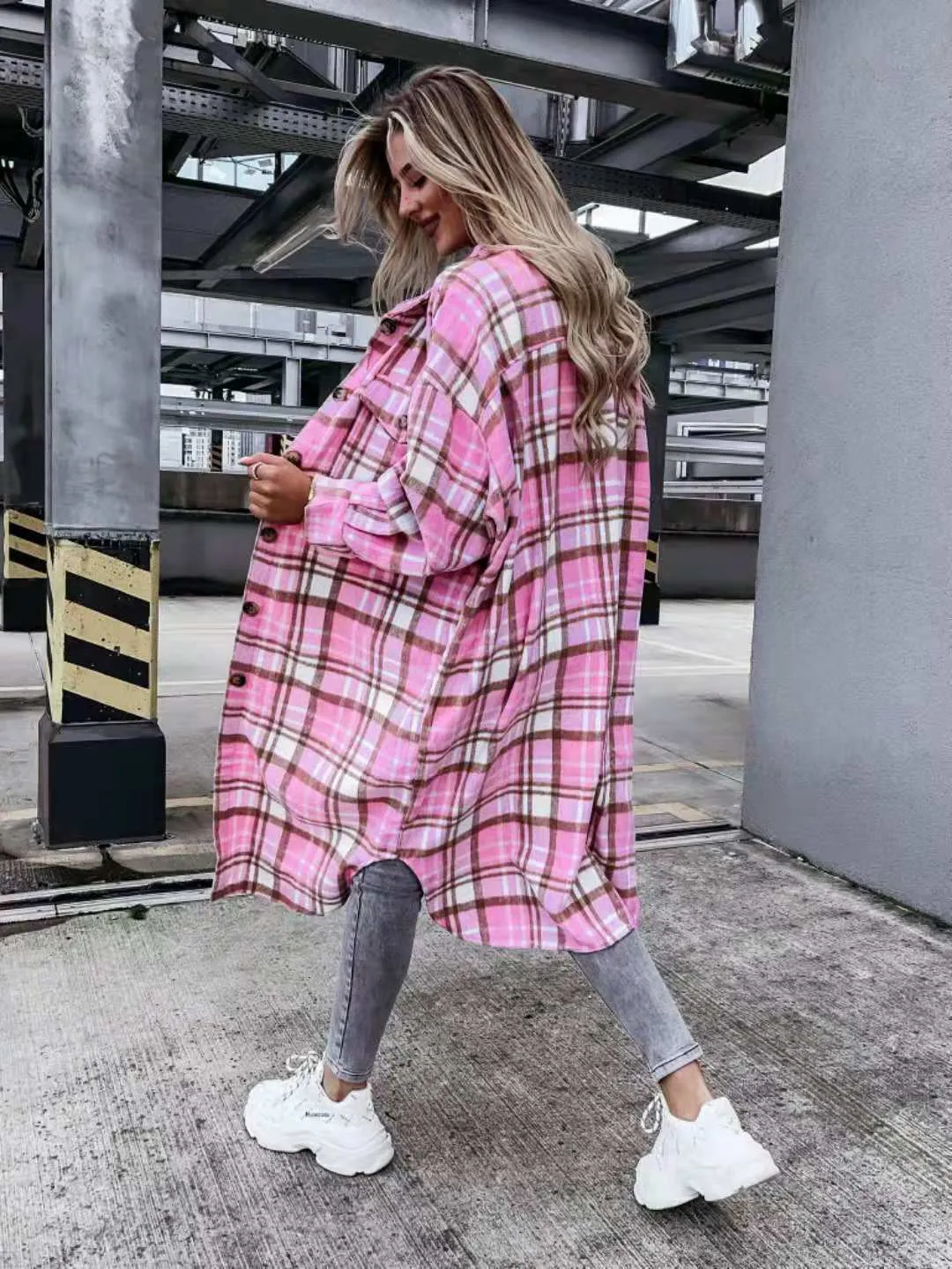 Women Casual Plaid Fall Long Sleeves Shirts