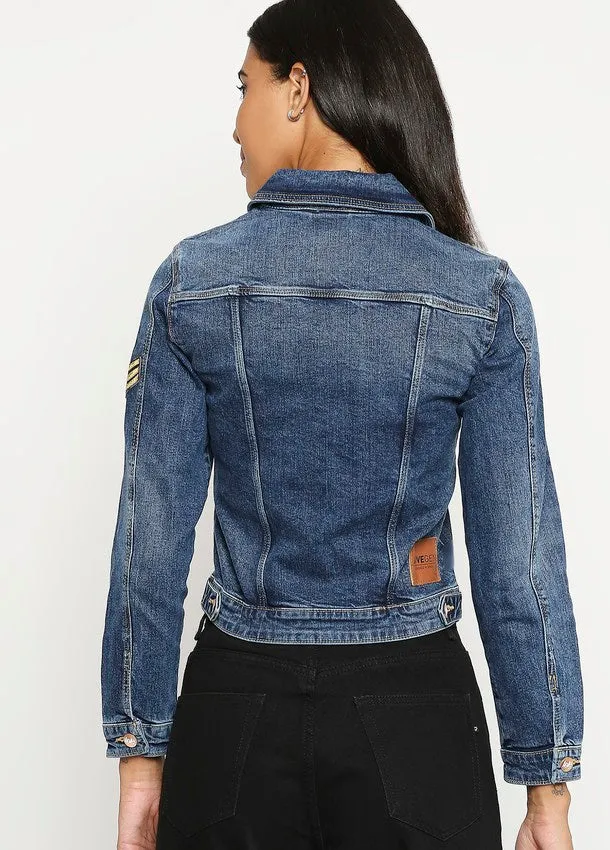 Women's Atlanta Dark Blue Denim Jacket