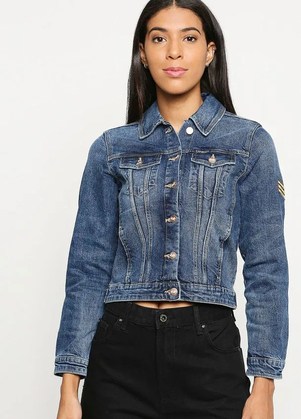 Women's Atlanta Dark Blue Denim Jacket