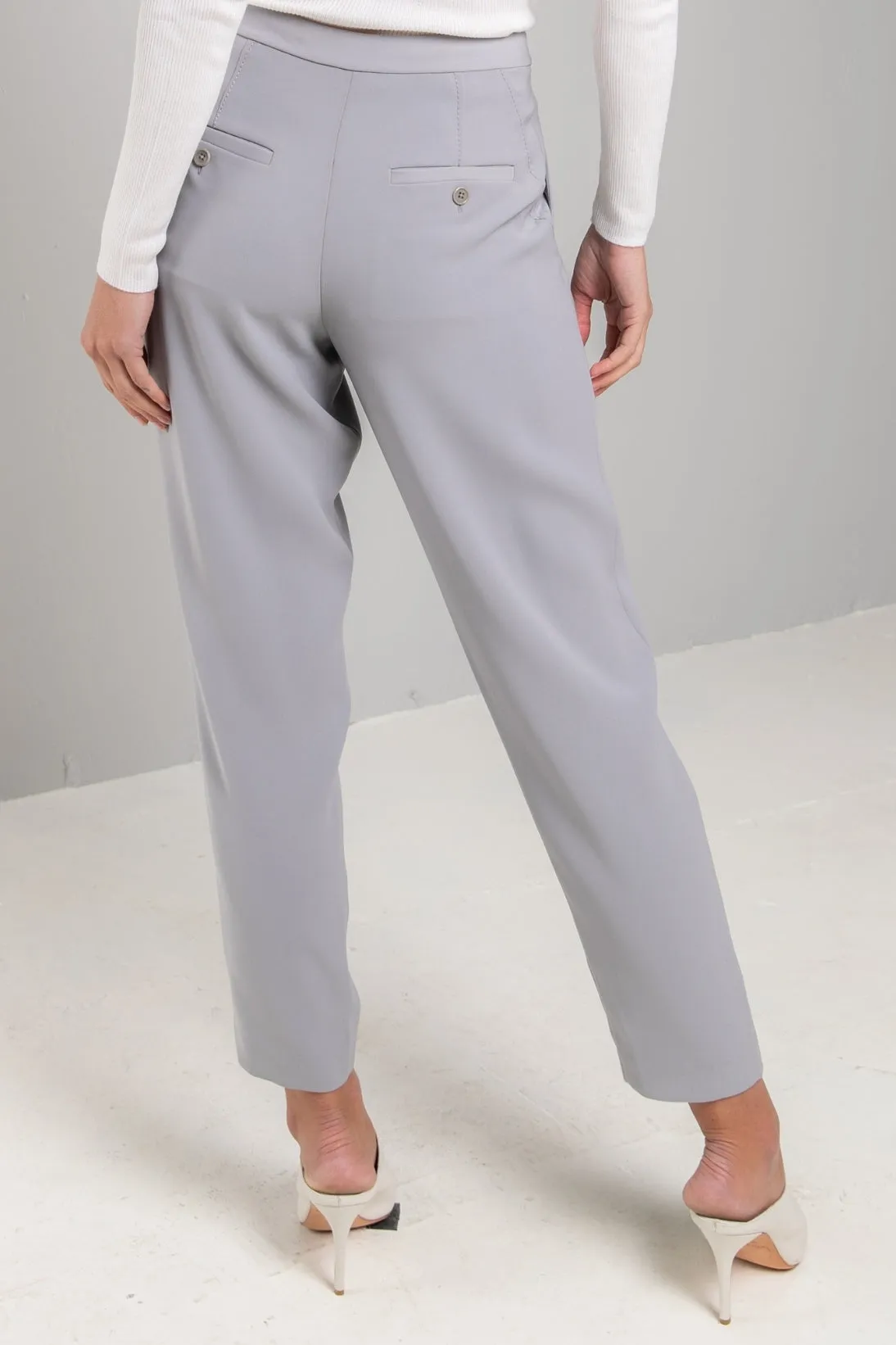 WOVEN SLOUCH PLEAT PANT